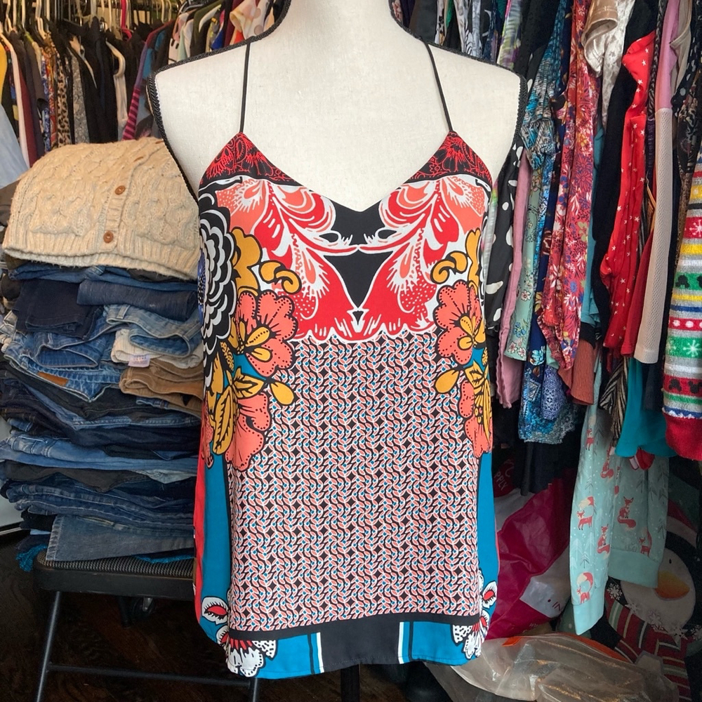 Women's Colorful Tank Top, M, Multicolor
